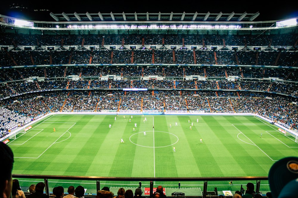 Stadyumda canlı futbol maçı